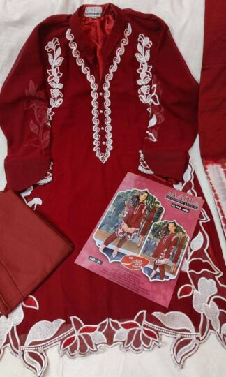 MARIA DESIGNER STUDIO 1001 RED PAKISTANI KURTIS WHOLESALE