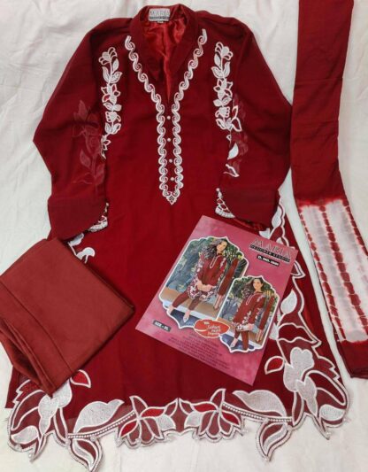 MARIA DESIGNER STUDIO 1001 RED PAKISTANI KURTIS WHOLESALE