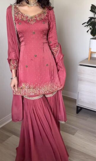 MD 3032 CHINNON SILK SHARARA PLAZZO SET AT BEST PRICEMD 3032 CHINNON SILK SHARARA PLAZZO SET AT BEST PRICE