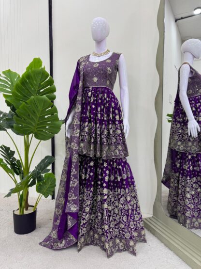 THE LIBAS COLLECTION 5840 EID SPECIAL SHARARA SET WHOLESALE BEST QUALITY PAKISTANI SUITS, ONLINE SHOPPING SUITS, PAKISTANI SALWAR KAMEEZ, PAKISTANI SUITS AT MANUFACTURER PRICE, PAKISTANI SUITS BEST PRICE, PAKISTANI SUITS IN SURAT, PAKISTANI SUITS ONLINE SHOPPING, THE LIBAS COLLECTION 5840 EID SPECIAL  PLAZZO, Single, Suits, THE LIBAS COLLECTION