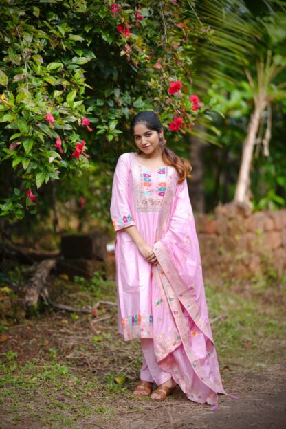 THE LIBAS COLLECTION PINK FULLY STITCHIED SUIT SET ONLINE - Image 9