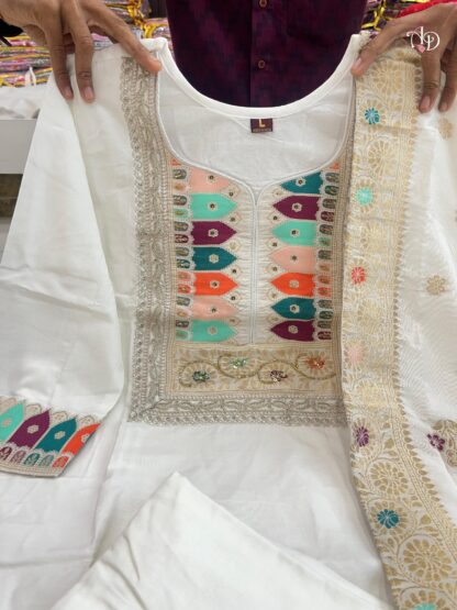THE LIBAS COLLECTION WHITE BEUTIFUL HEAVY FULLY STITCHIED SUIT SET BEST QUALITY PAKISTANI SUITS, ONLINE SHOPPING SUITS, PAKISTANI SALWAR KAMEEZ, PAKISTANI SUITS AT MANUFACTURER PRICE, PAKISTANI SUITS BEST PRICE, PAKISTANI SUITS IN SURAT, PAKISTANI SUITS ONLINE SHOPPING, THE LIBAS COLLECTION WHITE, THE LIBAS COLLECTION WINE  LEHENGA CHOLI, Single, Suits, THE LIBAS COLLECTION