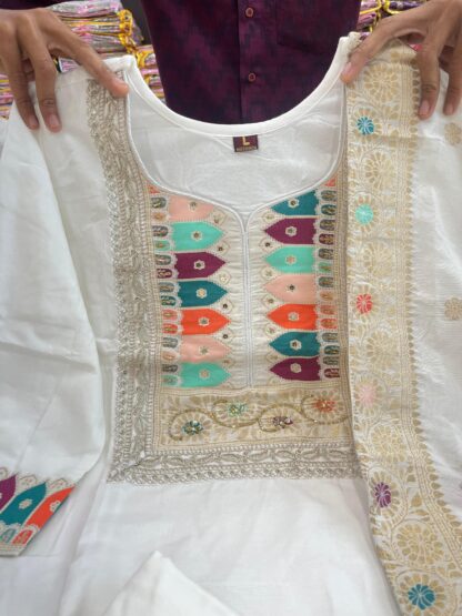 THE LIBAS COLLECTION WHITE BEUTIFUL HEAVY FULLY STITCHIED SUIT SET BEST QUALITY PAKISTANI SUITS, ONLINE SHOPPING SUITS, PAKISTANI SALWAR KAMEEZ, PAKISTANI SUITS AT MANUFACTURER PRICE, PAKISTANI SUITS BEST PRICE, PAKISTANI SUITS IN SURAT, PAKISTANI SUITS ONLINE SHOPPING, THE LIBAS COLLECTION WHITE, THE LIBAS COLLECTION WINE  LEHENGA CHOLI, Single, Suits, THE LIBAS COLLECTION