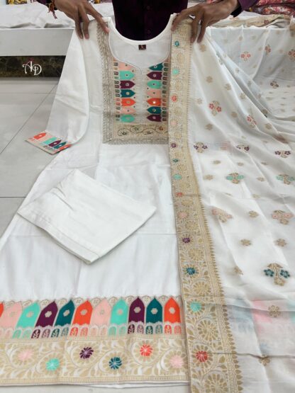 THE LIBAS COLLECTION WHITE BEUTIFUL HEAVY FULLY STITCHIED SUIT SET BEST QUALITY PAKISTANI SUITS, ONLINE SHOPPING SUITS, PAKISTANI SALWAR KAMEEZ, PAKISTANI SUITS AT MANUFACTURER PRICE, PAKISTANI SUITS BEST PRICE, PAKISTANI SUITS IN SURAT, PAKISTANI SUITS ONLINE SHOPPING, THE LIBAS COLLECTION WHITE, THE LIBAS COLLECTION WINE  LEHENGA CHOLI, Single, Suits, THE LIBAS COLLECTION