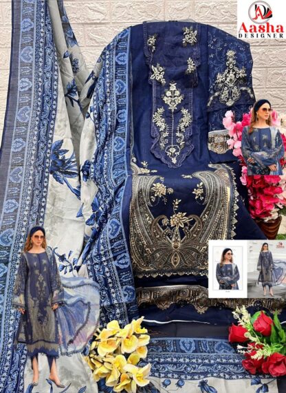 THE LIBAS COTTON PETCH WORK DRESS MATERIAL WHOLESALE - Image 20