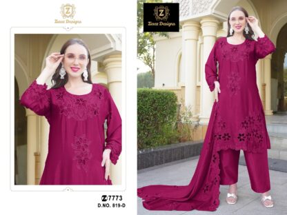 ZIAAZ DESIGNS 819 D PAKISTANI SUITS SINGLE PIECE