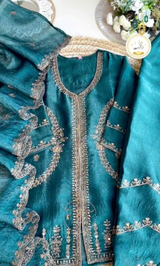 PD1089 PEACOCK BLUE READYMADE TOP PLAZZO & DUPATTA ONLINEPD1089 PEACOCK BLUE READYMADE TOP PLAZZO & DUPATTA ONLINE