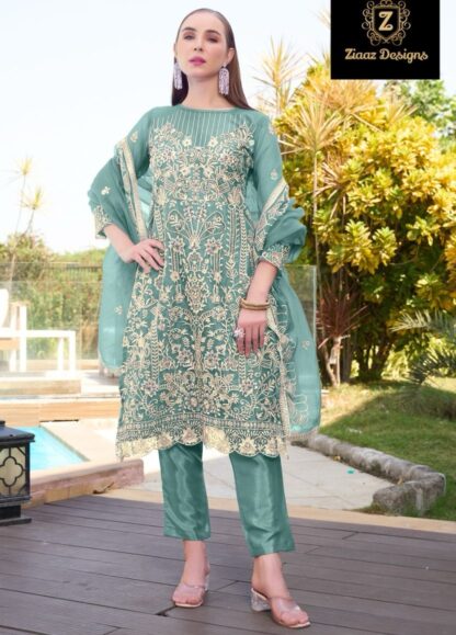 ZIAAZ DESIGNS 804 B SEMI STITCHED PAKISTANI SUITS ONLINE SHOPPING