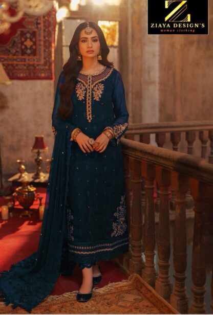 ZIAYA DESIGN 1127 C SEMI STITCHED PAKISTANI SUITS ONLINE INDIA