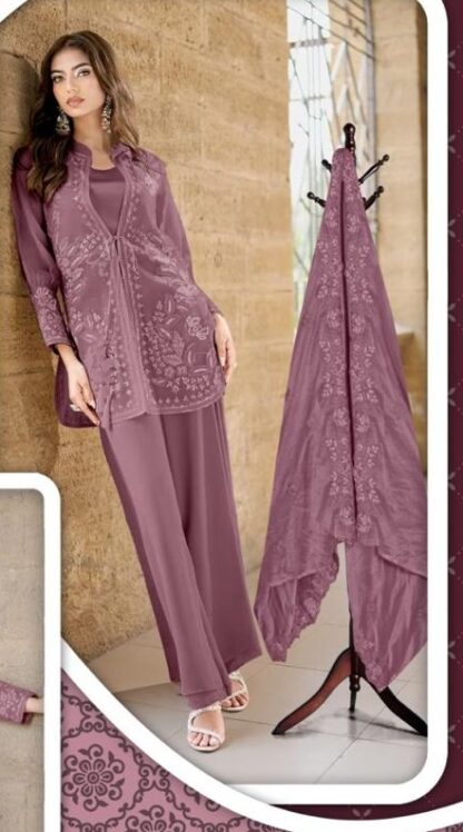 LAXURIA TRENDZ 1520 ROUGE PINK READYMADE PAKISTANI KURTI SUPPLIER