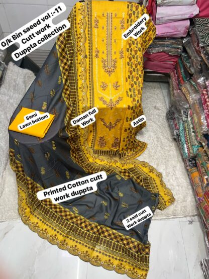 BIN SAEED VOL 11 CUTWORK COLLECTION PAKISTANI SUITS 2025