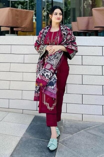 HAZZEL 035 REYON DESIGNER PAKISTANI SUITS ONLINE