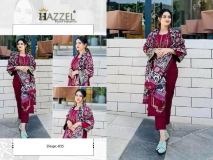 HAZZEL 035 REYON DESIGNER PAKISTANI SUITS ONLINE