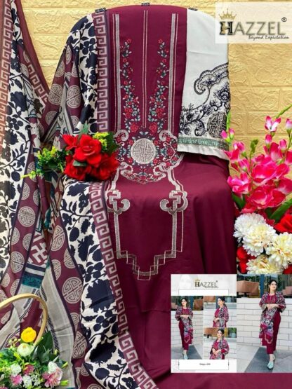 HAZZEL 035 REYON DESIGNER PAKISTANI SUITS ONLINE - Image 2