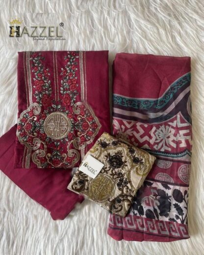 HAZZEL 035 REYON DESIGNER PAKISTANI SUITS ONLINE - Image 3
