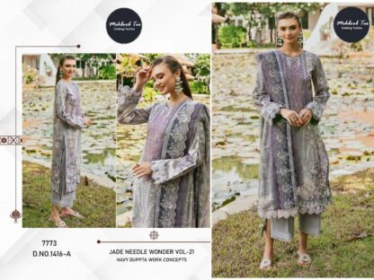 MEHBBOB TEX 1416 A JADE NEEDLE WONDER -24 VOL 1 PAKISTANI SUITS