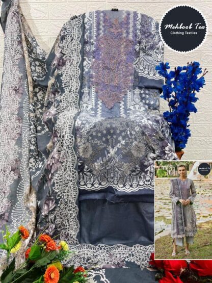 MEHBBOB TEX 1416 A JADE NEEDLE WONDER -24 VOL 1 PAKISTANI SUITS - Image 4