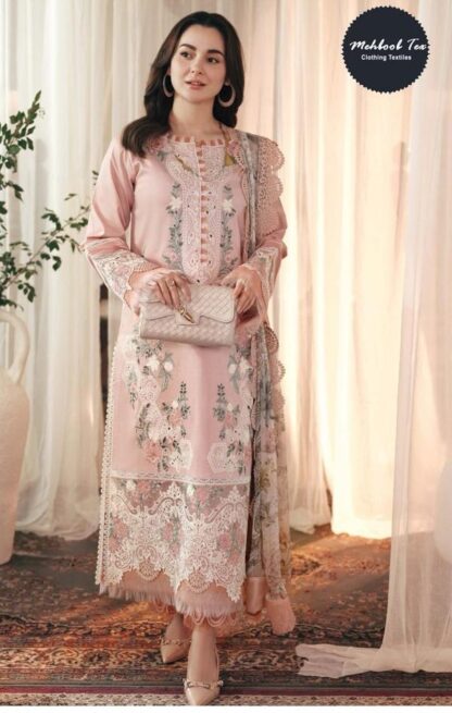 MEHBBOB TEX 1587 MARIA B EMB LAWN COLLECTION PAKISTANI SUITS ONLINE SHOPPING