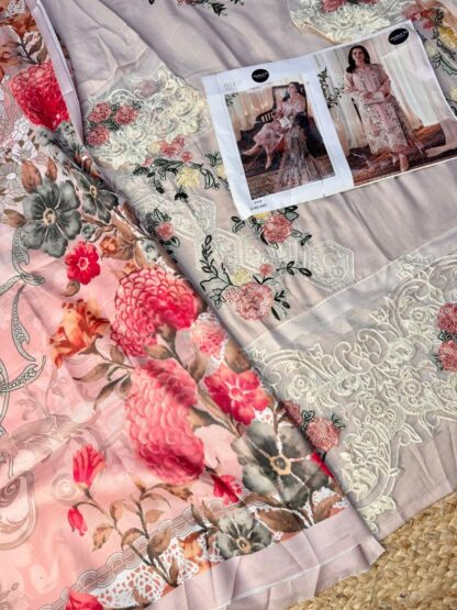 MEHBBOB TEX 1587 MARIA B EMB LAWN COLLECTION PAKISTANI SUITS ONLINE SHOPPING - Image 5