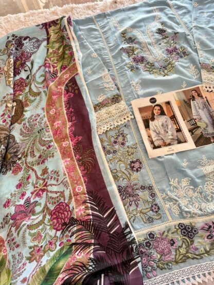 MEHBBOB TEX 1600 OMBER NX PAKISTANI SUITS IN SINGLE PIECE - Image 3