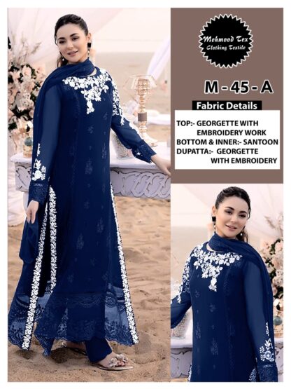 MEHMOOD TEX M 45 A PAKISTANI SUITS SINGLE PIECE BUY