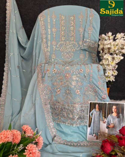 SAJIDA 1009 ALAYA-VOL-1 PARTY WEAR PAKISTANI SUITS WHOLESALE - Image 2