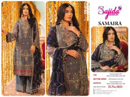 SAJIDA 1024 SAMAIRA-VOL-1 PAKISTANI SUITS WITH PRICE