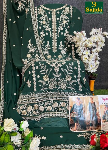 SAJIDA DESIGNER 1035 ALAYA-VOL-4 PAKISTANI SUITS IN SINGLE PIECE - Image 2