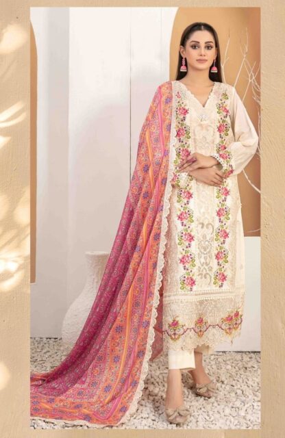 SANIYA TRENDZ 7004 RANGRASIYA CHIKANKARI VOL 07 PAKISTANI SUITS FOR WOMEN