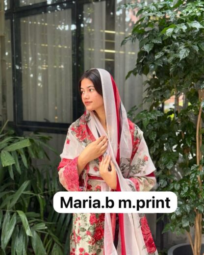 TAJ CREATION 567 MARIA B PRINT PAKISTANI SUITS ONLINE DESIGN 2025 - Image 4