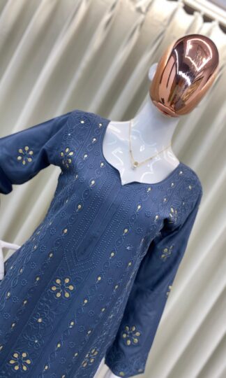 BE 336 BLUE SUMMER SPECIAL TRENDING KURTA PLAZZO DESIGN 2025BE 336 BLUE SUMMER SPECIAL TRENDING KURTA PLAZZO DESIGN 2025