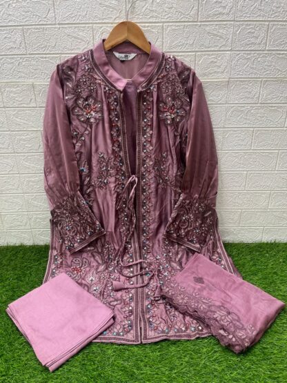 LAXURIA TRENDZ 1520 ROUGE PINK READYMADE PAKISTANI KURTI SUPPLIER