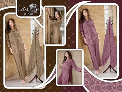 LAXURIA TRENDZ 1520 CREAM COFFEE READYMADE PAKISTANI KURTI ONLINE
