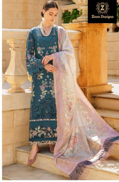 ZIAAZ DESIGNS 854 SEMI STITCHED BEST SITE TO BUY PAKISTANI SUITS IN INDIA