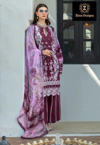 ZIAAZ DESIGNS 879 B SEMI STITCHED PAKISTANI SUITS ONLINE DESIGN 2025