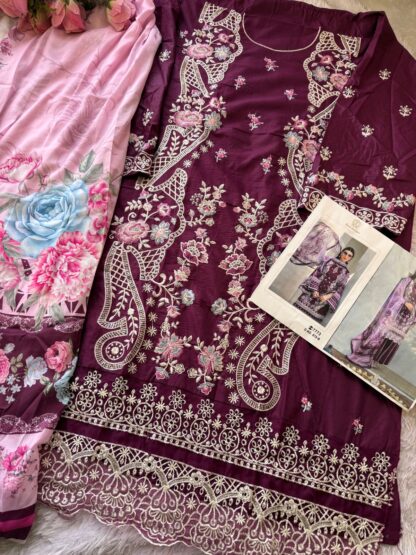 ZIAAZ DESIGNS 879 B SEMI STITCHED PAKISTANI SUITS ONLINE DESIGN 2025 - Image 3