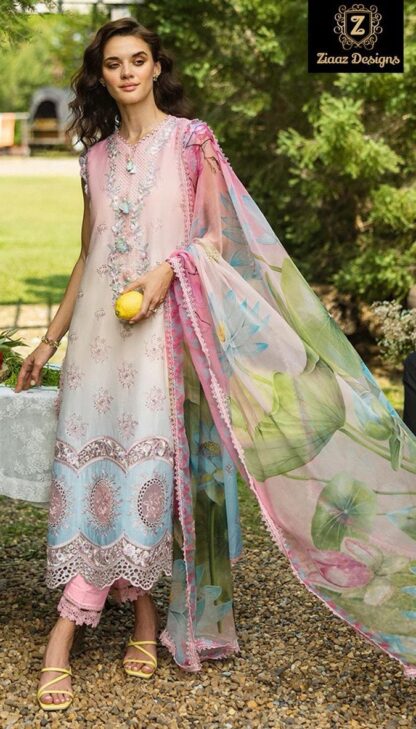 ZIAAZ DESIGNS 892 SEMI STITCHED PAKISTANI SINGLE PIECE ONLINE WHOLESALE