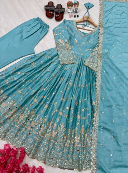 PD 1097 ANARKALI GOWN ONLINE SHOPPING SURAT - Image 3