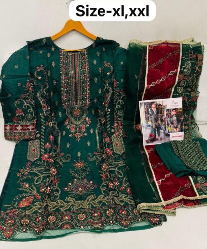 SHREE FABS R 1076 G PAKISTANI SUIT AT BEST PRICE PAKISTANI SUITS IN SINGLE, PAKISTANI SUITS LATEST COLLECTION, PAKISTANI SUITS MANFUACTURER, PAKISTANI SUITS WHOLESALER, SALWAR KAMEEZ WHOLESALER, SHREE FABS R 1076 G  AL KHUSHBU, Pakistani Suits, READYMADE, Salwar Kameez, SHREE FABS, Single, Suits