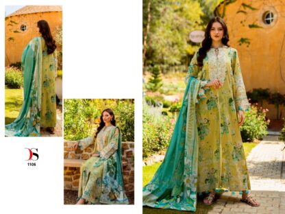 DEEPSY 1106 ELAF CHIKANKARI PREMUIM LAWN 25 PAKISTANI SUITS