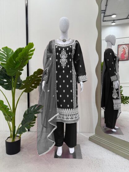THE LIBAS COLLECTION 5861 BLACK SALWAR SUITS ONLINE WHOLESALE