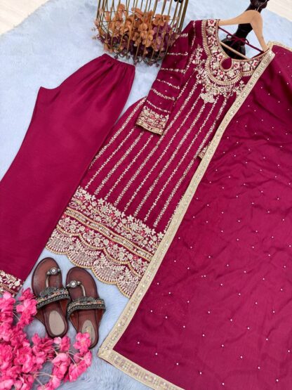 PD 1085 DESIGNER PAKISTANI SUITS BEST PRICE - Image 6