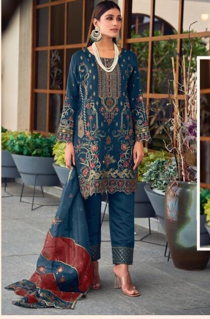 SHREE FABS R 1076 E READYMADE WHOLESALE OF PAKISTANI SUITS PAKISTANI SUITS IN SINGLE, PAKISTANI SUITS LATEST COLLECTION, PAKISTANI SUITS MANFUACTURER, PAKISTANI SUITS WHOLESALER, SALWAR KAMEEZ WHOLESALER, SHREE FABS R 1076 E READYMADE  AL KHUSHBU, Pakistani Suits, READYMADE, Salwar Kameez, SHREE FABS, Single, Suits