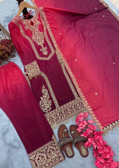PD 1102 PAKISTANI SUITS ONLINE SHOPPING - Image 3