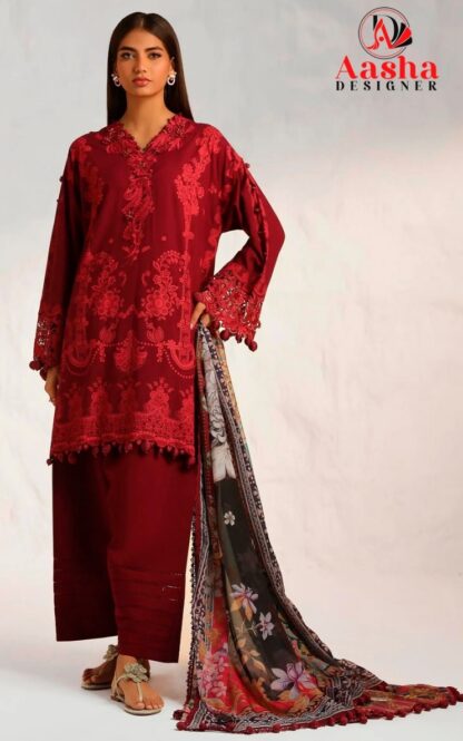 AASHA DESIGNER 1106 SANA SAFINAZ VOL-4 PAKISTANI SUITS ONLINE