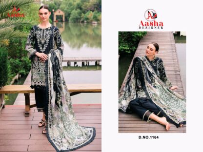 AASHA DESIGNER 1164 DESIGNER PAKISTANI SUITS ONLINE