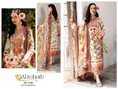 ALZOHAIB AZ 1136 PAKISTANI SUITS ONLINE SUPPLIER
