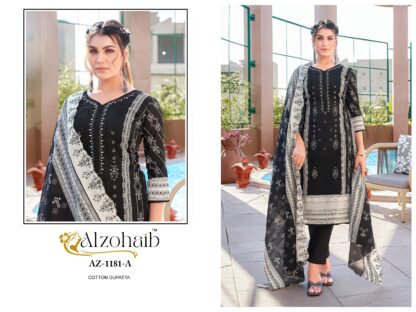 ALZOHAIB AZ 1181 A LATEST PAKISTANI SUITS WHOLESALER - Image 3