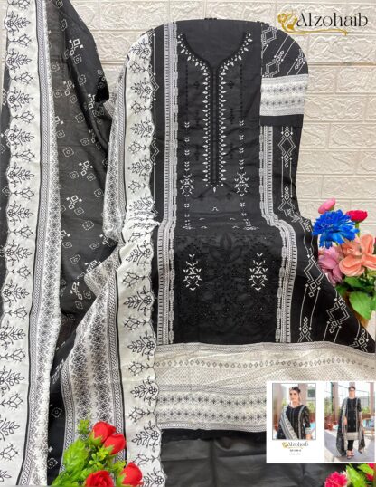 ALZOHAIB AZ 1181 A LATEST PAKISTANI SUITS WHOLESALER - Image 2