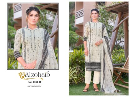 ALZOHAIB AZ 1181 B PAKISTANI SUITS ONLINE DESIGN 2025